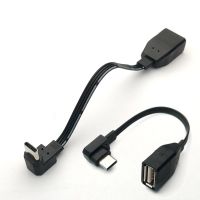 Type-C OTG to USB Female adapter USB 2.0 90 degree Right angle elbow bend short 10CM 20cm 30CM 50CM