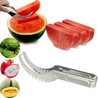 Stainless Watermelon Slicer Cutter Tool Watermelon Melon Cutter Slicer Cutters for Fruit Kitchen Gadgets Watermelon Knife Graters  Peelers Slicers