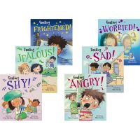 Everyday feelings and emotions picture book for childrens emotional cultivation 6 volumes anger shyness timidity anxiety jealousy social EQ education behavior habit formation English original book