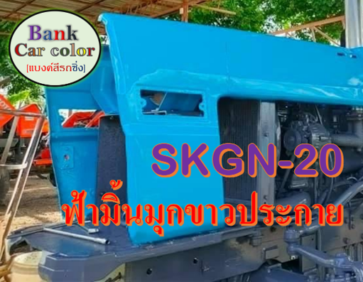 สีพ่นรถยนต์-2k-ฟ้ามิ้นมุกขาวประกาย-skgn-20