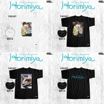 GUANGTAO Hori San To Miyamura Kun 3D Anime Character Print T Shirt Summer  Men Izumi Miyamura & Hori Kyoko Character Polyester Print T Shirt Harajuku  Loose Crew Neck Short Sleeve Size S