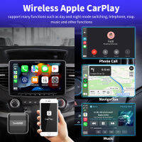 CarAi Original Wireless CarPlay Adapter กล่องมัลติมีเดียอัจฉริยะ BT 5.0 Plug And Play Mini Ai สำหรับรถยนต์ที่มีสาย CarPlay