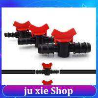 JuXie store 16mm 20mm 25mm Garden Water Tap Drip Irrigation Mini Switch Waterstop Connectors Hose Adapter Home Garden Greenhouse