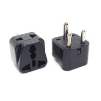 1Pcs ขนาดเล็กแอฟริกาใต้อินเดีย Travel Plug Adapter,แปลง Universal Outlet To South Africa 3รอบ Pins Type D ปลั๊กไฟ10A 250V สีดำ/ สีขาว