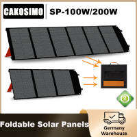 Cakosimo กระเป๋าเป้สะพายหลังแสงอาทิตย์100W 200W แผงโซล่า S แผงชาร์จพลังงานแสงอาทิตย์แบบพกพาแผงโซล่า18V ตัวจ่ายพลังงานแสงอาทิตย์ USB สำหรับตั้งแคมป์ขายดีที่สุด