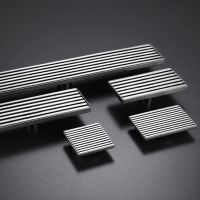 304 Stainless Steel Floor Drain Brushed Strip Rectangle Anti-odor Self-sealing Bathroom Shower Long Linear Drainage Floor Drains Traps  Drains