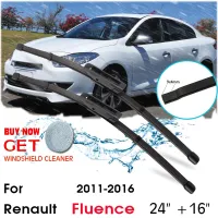 【Quick Delivery99】 รถใบมีดด้านหน้ากระจกหน้าต่างยางซิลิโคนเติมใบปัดน้ำฝนสำหรับ Renault Fluence 2011 2016 Lhd/rhd 24 Quot; 16 Quot; อุปกรณ์เสริมในรถยนต์