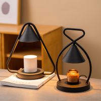 Metal Iron Aromatherapy Diffuser Wax Melt Lamps Dimmable Candle Warmer Table Lamps Romantic Atmosphere European Style Home Decor