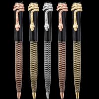High Quality Crystal Snake Head Metal Ballpoint Pen Business Men Birthday Gift Writing Pen Buy 2 Send Gift
