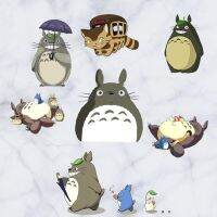 ✐□♂ เด็กที่ชื่นชอบ Anime Wall Decals น่ารัก Totoro 3D ไวนิลสติกเกอร์ภาพจิตรกรรมฝาผนังเด็กตกแต่งห้องการ์ตูนสัตว์โปสเตอร์วอลล์เปเปอร์ 60x30 ซม.