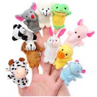 10pcs/set Cute Animal Finger Doll Parenting Interactive Toy Early Education Hand Puppet