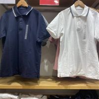 Uniqlo Fitting room summer mens/womens quick-drying striped POLO shirt casual short-sleeved T-shirt C457904/457905