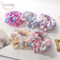 GAI39 หอมหวาน สาวๆ เครื่องมือทรงผม พิมพ์ Scrunchies สไตล์เกาหลี Scrunchies ผมดอกไม้ แหวนผมสาว นอนดัดผมเหล็ก อุปกรณ์ผมหญิง แหวนดัดผม เชือกผมยางยืด