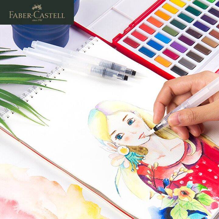 faber-castell-refillable-water-color-brush-soft-art-supplies-watercolor-brush-ink-pen-for-painting-calligraphy-drawing-583307