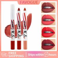 Favogue 24สีลิปสติกดินสอเคลือบกันน้ำติดทนนานเม็ดสีสูงง่ายต่อการสวมใส่ลิปไลเนอร์ดินสอสีลิปสติกปากกา