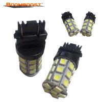 เลี้ยวแสงโคมไฟหลอดไฟสีขาว2X10W Led 27SMD 5050 T25 3156 3157พลังงานสูงรถยนต์ LED อัตโนมัติด้านหลังสัญญาณไฟภายนอก