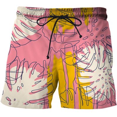 Funny Mens graffiti art Board Shorts 3D Printed Summer Beach Shorts Masculino 2023 New Women Quick Dry Swimsuit short homme