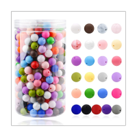 500Piece 12Mm Silicone Beads 25 Mixed Silicone Beads Bulk Round Silicone Beads for Keychain Making Kit Necklace Making