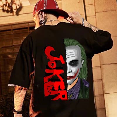 Joker Shirt Oversized Graphic print cotton streetwear Tshirt For Men Women  Korean FashionLL029