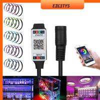 EZCITYS มินิ ฉลาด สำหรับ 5050 3528 DC 5-24V ไร้สาย ตัวควบคุม RGB อะแดปเตอร์ แถบไฟ LED บลูทู ธ