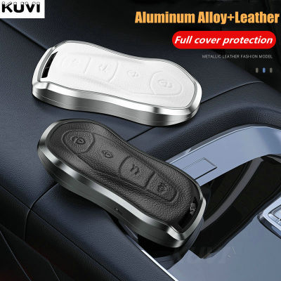 Kunci Remote Mobil หนังอัลลอยคลุมทั้งหมดสำหรับ Geely Azkarra FY11 Atlas Pro Emgrand GS X6 SUV อุปกรณ์ตกแต่ง EC7