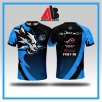 NEW (สต็อกเพียงพอ) 2023 T SHIRT game free fire kaos baju FF MLBB Aov free nickname free ongkir via payคุณภาพสูง size:S-5XL