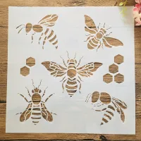 30*30cm Mandala Bee Hive DIY Layering Stencils Wall Painting Scrapbook Coloring Embossing Album Decorative Template Shoes Accessories