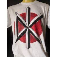 ROUND คอลูกเรือเสื้อวงนำเข้า Dead Kennedys LOGO Hardcore Punk Rock Retro Style Vintage Gildan T-Shirt-4XL