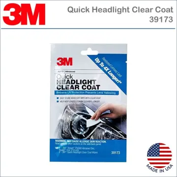 Quick Headlight Clear Coat, Cleans and Prevents Lens Yellowing