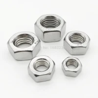 Nuts Size : 50pcs M2.5 Screws 1/50/100pcs A2 304 Stainless Steel Hex Hexagon Nut for M1 M1.2 M1.4 M1.6 M2 M2.5 M3 M4 M5 M6 M8 M10 M12 M16 M20 M24 Screw Bolt Nails 