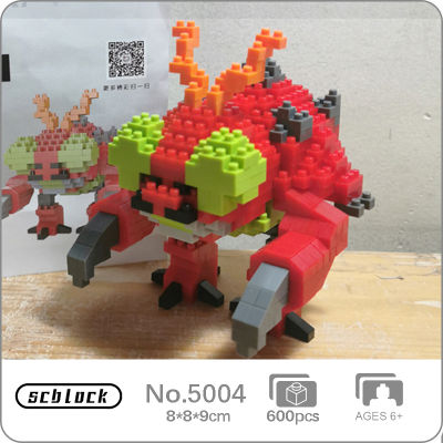 SC 5004อะนิเมะ Digimon Tentomon Bettle ดิจิตอลมอนสเตอร์สัตว์เลี้ยงสัตว์ DIY มินิเพชรอิฐบล็อกอาคารของเล่นสำหรับเด็กไม่มีกล่อง