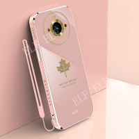 เคสโทรศัพท์ใบเมเปิลหรูสำหรับ Realme11อินเทรนด์ Realme เคสทีพียูนุ่ม11/Realme 11 Pro / Realme 11 Pro + / Realme 10T 5G 2023ฝาหลังป้องกันการกระแทก Realme 11 Pro Plus