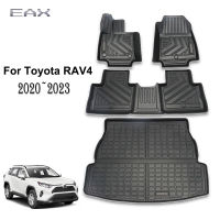 พรมปูพื้นรถยนต์ &amp; Cargo Trunk Liners สำหรับ2020 2021 2022 2023 Toyota RAV4 LHD RHD ทุกสภาพอากาศ TPE แผ่นยางป้องกัน