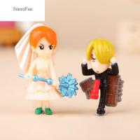 ฟิกเกอร์แอคชั่น Sanji Chopper ลิงพีวีซีตุ๊กตาโมเดล Luffy Roronoa Zoro จากญี่ปุ่น6ชิ้น/เซ็ต