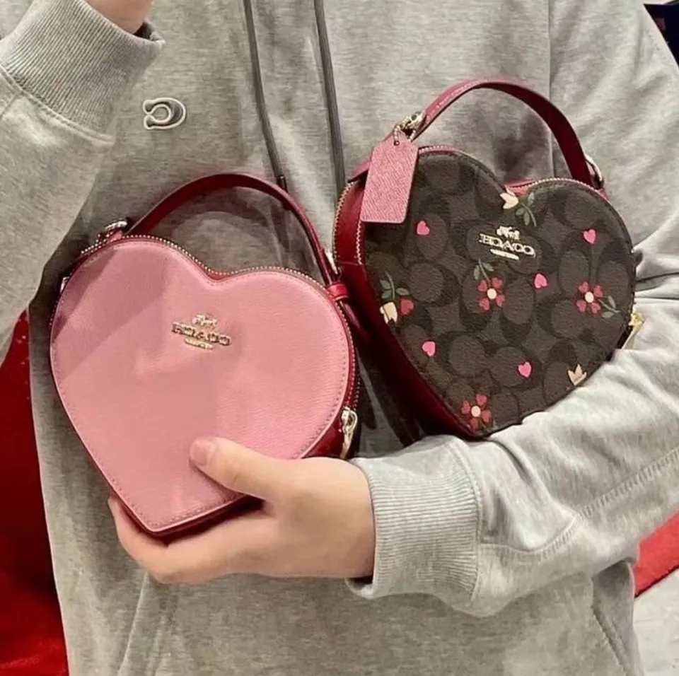 Coach+C6952+Heart+Women%27s+Crossbody+Bag+-+Pink for sale online