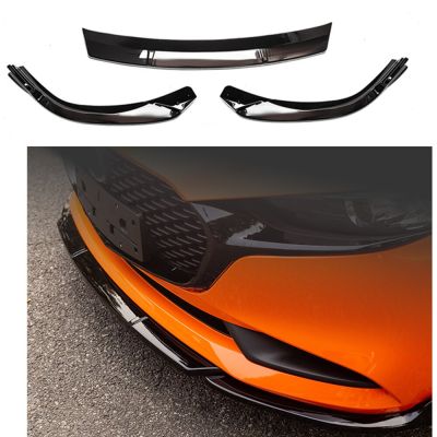 【DT】Front Bumper Lip Spoiler For Mazda 3 Axela 2019-2020 Sedan Glossy Black Mazda3 Car Lower Body Kit Splitter Guard Plate Canards  hot