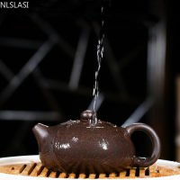 Chinese Yixing teapot purple clay xishi pot handmade unique shape pot kettle home ball hole Dahongpao oolong tea tea set 150ml