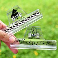 I Love Music Cute Clip Paper Clamp Piano Score Clip Music Score Clip Music Stationery Crystal Note Clip Shape Score Fixing Clip