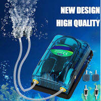 Aquarium Fish Oxygen Air Pump SingleDouble Outlet Transparent Mute with Antiskid Foot SB-348A SB-248A CLH8