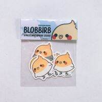 สติกเกอร์ไดคัตจัดเซ็ต นกอ้วง BLOBBIRB เซ็ต 6 ชิ้นน่ารัก [GLITTERING GRIMOIRE]