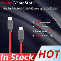 Asli RedMagic 6A Kabel Data Permainan USB Jenis-C Ke USB Jenis-C 6A Tarikh Kabel Merah 6A วิเศษ Kabel