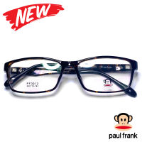 กรอบแว่นตา สำหรับตัดเลนส์ แว่นสายตา แว่นตา Fashion รุ่น Paul Frank 3012 น้ำตาลลายกละ กรอบเต็ม ทรงเหลี่ยม ขาข้อต่อ วัสดุ TR 90 รับตัดเลนส์ทุกชนิด