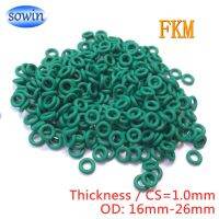 Od16 17 18 19 20 21 22 23 24 25 26cs1.0mm ซีลโอริง Fkm เซตเครื่องนอนสีชมพูสูงยางฟลูออรีนกลแหวนวงแหวน Fkm ปะเก็น