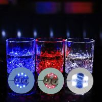 Super Bright Bottle Light Stickers 6LED Glow Coaster Lamp for Wedding New Year Christmas Party Drink Cup Vase Decor