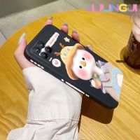 Jlingji เคสสำหรับ Realme 8 4G Realme 8 Pro เคสการ์ตูนรูปเป็ดน่ารักแบบดั้งเดิมขอบซิลิโคนน้ำเคสคลุมทั้งหมดตัวปกป้องกล้องถ่ายรูปเลนส์เคสหลังกรอบนิ่ม