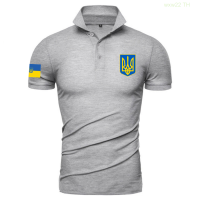 【high quality】  Mens Front Button Polo Shirt Golf Clothing Fashion Casual Sleeves Short Sleeved Printed Ukrainian Summer Emblem size：s-6xl