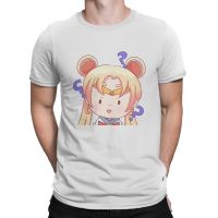 Creative Sailor of the Moon T-Shirts for Men Neck Pure Cotton T Shirts Japanese Animation Sailor Moon Short Sleeve Tee Shirt XS-4XL-5XL-6XL