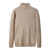 [COD] 2021 autumn and winter half turtleneck sweater mens new style knitted solid stand collar bottoming