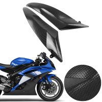 Carbon Fiber Left &amp; Right Gas Tank Side Cover Panel Cowl Fai For Yamaha 2006 2007 YZF R6 YZFR6 R6 2006-2007 06 07