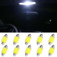 10X Cob Festoon Lights Reading Lamp 31mm 36mm 39mm 42mm C5W C10W Led Door Bulb Tail Bulbs 12v